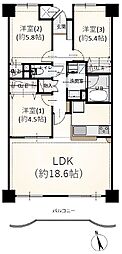 間取図画像 3LDK