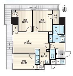 間取図画像 3LDK