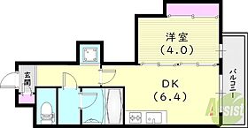 兵庫県西宮市上ケ原五番町6-60（賃貸アパート1DK・3階・29.14㎡） その2