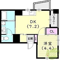 兵庫県西宮市上大市1丁目8-19（賃貸マンション1DK・2階・29.30㎡） その2