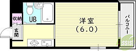 兵庫県西宮市北昭和町10-9（賃貸マンション1R・4階・16.54㎡） その2