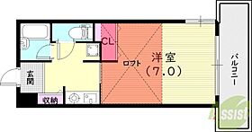 兵庫県西宮市羽衣町3-20（賃貸マンション1K・3階・20.80㎡） その2