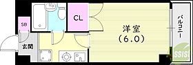 兵庫県西宮市林田町5-26（賃貸アパート1K・3階・18.88㎡） その2