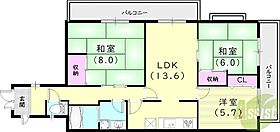 ドエル甲東園  ｜ 兵庫県西宮市甲東園1丁目4-39（賃貸マンション3LDK・1階・80.58㎡） その2