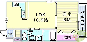 兵庫県西宮市段上町5丁目（賃貸マンション1LDK・1階・39.16㎡） その2