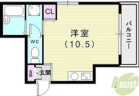 エレメンツアクア  ｜ 兵庫県西宮市北昭和町2-6（賃貸マンション1R・1階・25.00㎡） その2