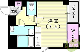 Liber西宮  ｜ 兵庫県西宮市今津水波町（賃貸マンション1R・2階・25.25㎡） その2