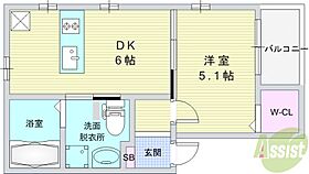 CoLaBo甲子園七番町  ｜ 兵庫県西宮市甲子園七番町（賃貸アパート1DK・1階・27.44㎡） その2