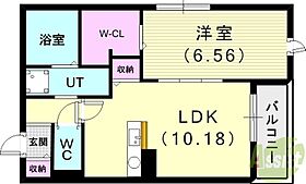 プラチナコート西宮  ｜ 兵庫県西宮市天道町18-14（賃貸アパート1LDK・3階・42.23㎡） その2