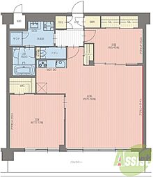 プレジオ宝塚ASIAN 2LDKの間取図画像