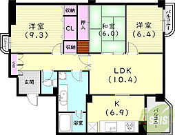 白鷹松下町マンション 2階