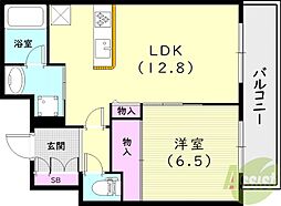 レーヴェ小松東 1階