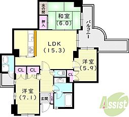 グランドゥール逆瀬川 5階