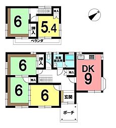 ハウスドゥ八戸下長中古戸建　石堂3丁目 5DKの間取り