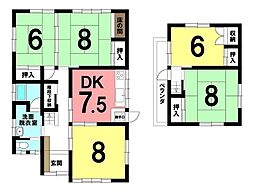 ハウスドゥ八戸下長中古戸建　江陽2丁目 5DKの間取り