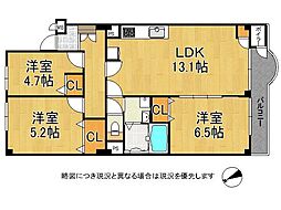 間取図画像 3LDK