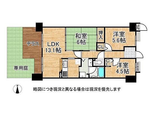 間取り ディオ・フェルティ丹波橋右芳館　中古マンション 1階/-