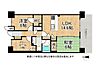 間取り：南向きの明るいリビングがある3LDK