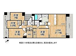 ファインガーデンスクエアA棟 4LDKの間取図画像