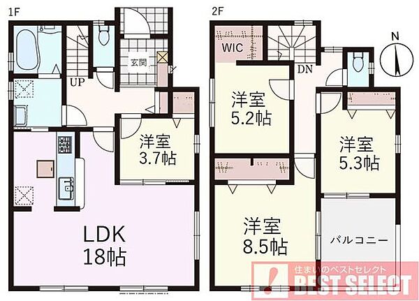 間取りを拡大表示
