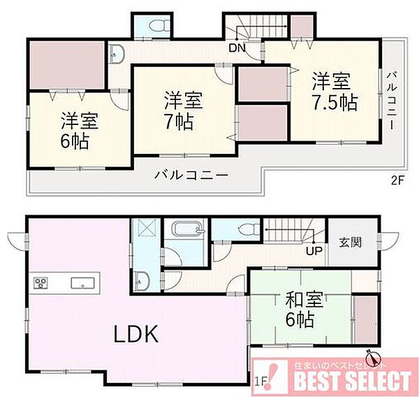 間取りを拡大表示