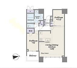 間取図画像 2LDK