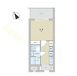 ベルテ音羽台 1Kの間取図画像