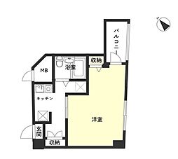 パーク・ノヴァ巣鴨 1Kの間取図画像