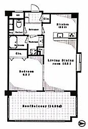 スパシェリーヴァ浅草 1LDKの間取図画像