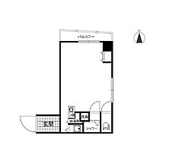 サニープラザ新宿御苑ビル ワンルームの間取図画像