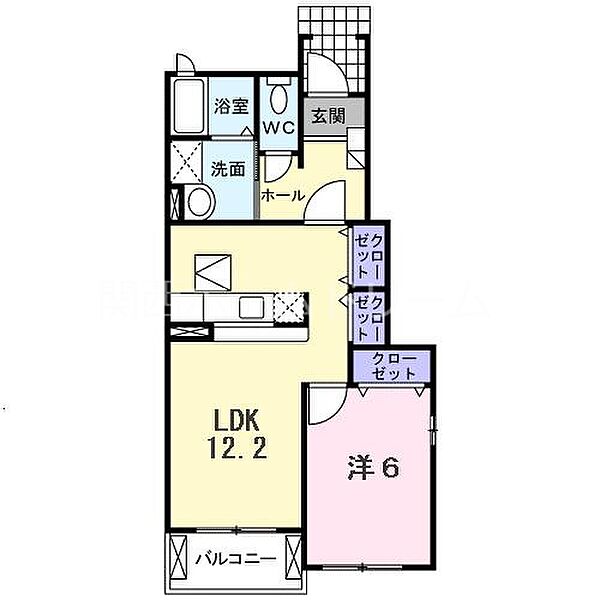 大阪府寝屋川市明和1丁目(賃貸アパート1LDK・1階・45.72㎡)の写真 その2