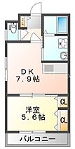 大阪府門真市寿町5-19（賃貸アパート1LDK・2階・33.70㎡） その2