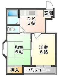 間取図画像 2DK