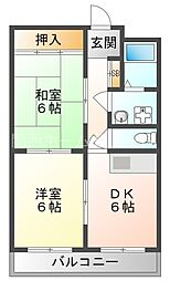 間取図画像 2DK