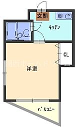 M'プラザ滝井駅前 1Kの間取図画像