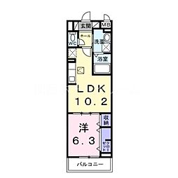 ベル ファミーレ 1LDKの間取図画像