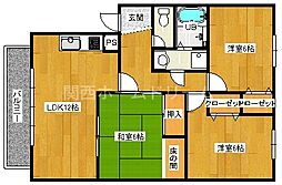 サンヒルズ 3LDKの間取図画像