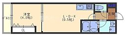 アート守口 1LDKの間取図画像
