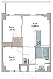 都営新宿線 瑞江駅 徒歩7分の賃貸マンション 5階1SLDKの間取り