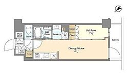 グランカーサ瑞江 3階1LDKの間取り