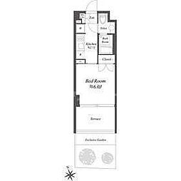 サムティレジデンス浦安 1階1Kの間取り