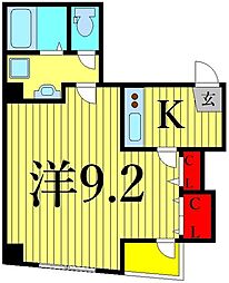 Primavera西葛西 3階1Kの間取り