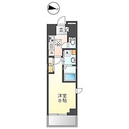 ベラビスタ木場 1階1LDKの間取り
