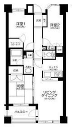 グランスイート瑞江 6階3LDKの間取り