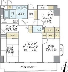 間取図画像 2SLDK
