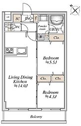 間取図画像 2LDK
