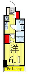レフィールオーブ南行徳駅前 1Kの間取図画像