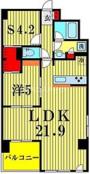 シルクボーテ 1SLDKの間取図画像