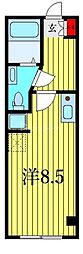 三家第一ビル ワンルームの間取図画像