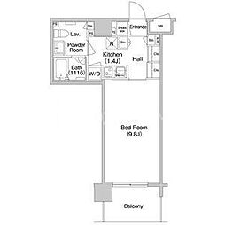 コンフォリア南砂町 1Kの間取図画像